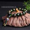 Pulsera Personalizada de Suministro en Vivo Esmalte Gris Fragante Pulsera de Cuentas Redondas Esmalte Gris Fragante Joyería para Hombres y Mujeres Tono de Sacudida Pequeño Libro Rojo