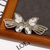 Clip de resorte de mariposa de aleación, accesorios estéreo, accesorios para el cabello de ojo de gato, horquilla de diamantes de imitación, horquilla elegante, accesorios japoneses y coreanos de gran venta para mujeres