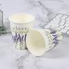 Vasos de Papel Desechables para Uso Doméstico y de Oficina, Impresos con Publicidad para Té con Leche, Leche de Soya y Bebidas Calientes, 9 Onzas, Personalizables para Publicidad