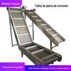 Corrente de Aço Inoxidável 304 Elevador de Placa de Corrente Alimentação de Alimentos Linha de Montagem Transportadora Tipo Z Linha de Corrente de Placa de Subida Correia Transportadora