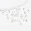 Cuentas Redondas Conservadoras de Color Cuentas de Oro 14K18K Cuentas Espaciadoras Cubiertas de Oro Baño de Oro Real Brillantes Agujero Recto Cuentas Pequeñas de Oro Accesorios para Abalorios DIY D41