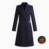 Abrigo de Invierno Acolchado Grueso de Lana Ropa Exterior Profesional Ropa Exterior de Lana Ropa Exterior de Largo Medio para Mujer Departamento de Ventas de Joyería Ropa de Trabajo