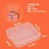 Caja de Plástico Transparente de 10 Compartimentos para Joyería, Accesorios y Almacenamiento de Cuentas; Organizador de Escritorio para Herramientas y Piezas de Ferretería