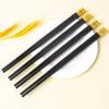 Palillos de Aleación al por Mayor Negro Rojo Festivo Plástico PET Palillos Patchwork de Doble Cara Palillos Antideslizantes Suministro Listo