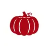 Manteles individuales de fieltro grueso con forma de calabaza, tapetes de mesa resistentes al calor calados para Acción de Gracias y Halloween, decoraciones festivas transfronterizas