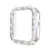 Adequado para Caixa Protetora Apple Watch 10, Dupla Fileira de Diamantes Incrustados, Estrutura de PC Oca, Caixa para Relógio iWatch S11