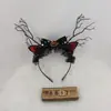 Tocado de Halloween Sombrero Mágico de Bruja Diadema Decoración de Maquillaje Diadema de Encaje Horquilla de Calabaza Accesorio para el Cabello de Fantasma