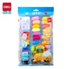 Arcilla de plastilina Deli 12 colores 24 colores 36 colores para niños jardín de infantes plastilina arcilla estudiantes de primaria barro de colores para el espacio