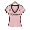 Camiseta de Manga Larga Estampada con Color en Contraste Retro Americano Spice Girls para Mujer, Verano, Deportes, Ajuste Ceñido Adelgazante, Shorts Hot Pants