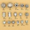 Accesorios de Plata de Xizang Cuentas Xiangyun Pulsera Antigua de Cuentas Diy Accesorios para Pulsera de Cristal Vintage Taiqing Mai Cuentas de Cubo de Plata