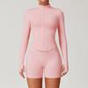 Traje Deportivo Seamless Forma de I Zechuang para Mujer con Cintura de Hilo y Levantador de Glúteos Traje de Yoga Traje de Yoga Fitness 7725