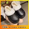 Zapatos de Algodón para Mujer, Felpa de Moda, Versátiles, Cálidos, Novedad Otoño e Invierno 2025, Simples, Cómodos, de Suela Gruesa, para Ropa de Exterior de Mujer