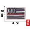Etiqueta adhesiva de gancho y bucle con bandera estadounidense transfronteriza de Jianxing para bordado por computadora, etiqueta de tela bordada, etiqueta para bolsa o sombrero