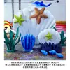 Decoración Tema Océano Verano Delfín de Espuma Realista Peces Adornos Colgantes Atmósfera Atrio de Centro Comercial Adornos Colgantes Arreglo de Exhibición Comercial