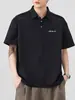 Ropa para Hombre Fengshe / Nuevo Polo de Verano 2026 para Hombre con Cuello Camisero de Solapa Manga Corta Delgado Marca de Moda Polo de Cinco Mangas