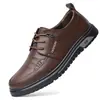 Zapatos de Piel para Hombre 2026 Otoño Nuevo Estilo Piel Suave Suela Suave Transpirables Versátiles Zapatos de Hombre Negros Formales Zapatos Casuales de Negocios