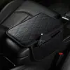 Protector de Almohadilla para Caja de Apoyabrazos de Coche Universal Cuatro Estaciones Transfronterizo con Bolsillo de Almacenamiento Mejorado, Almacenamiento de Alfombrilla Antideslizante y Resistente al Desgaste para Apoyabrazos