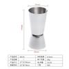 Taza medidora de acero inoxidable 304 del fabricante, Taza medidora de onzas para coctelería, Taza medidora para bar, Taza medidora de onzas, Medidor cuantitativo de vino, Doble cabeza