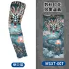 Manguitos de protección solar para tatuajes, manguitos transpirables para ciclismo al aire libre, diseño de tatuaje floral en el brazo, manguitos sin costuras, disponibles en stock