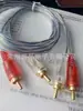 Cable RCA Transparente Cable de Núcleo Transparente Rojo Azul Trenzado Cable de Video Trenzado avTP Cruzado