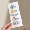 Pinza Lateral de Caricatura de Dopamina para Niños Lindo y Sencillo Nuevo 2026 Pasador de Flor Pinza para el Cabello de la Frente sin Rastro Accesorio para el Cabello