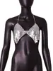 AYJ Amazon 2026 Nova Roupa Feminina Transfronteiriça Europeia e Americana Lantejoula Metálica Sexy Camisola para Festa Noturna Roupa Externa Y20