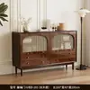 Gabinete con Cajones, Gabinete de Almacenamiento para Sala de Estar, Gabinete Pequeño de Pie Estilo Antiguo, Gabinete de Almacenamiento Retro de Ratán, Gabinete de Almacenamiento de Pared para Dormitorio, Gabinete con Cajones