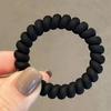 Anillo de pelo grande mate geométrico para línea telefónica, anillo de pelo de moda simple pequeño fresco sin costuras, pulsera de pareja, accesorios para el cabello de doble propósito