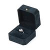Caja de joyería octogonal de alta calidad, caja para anillos, collares, aretes, pulseras, caja de joyería de PU, caja para anillos al por mayor