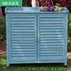 Almacenamiento de Gabinete de Zapatos de Madera Maciza para Exteriores al por Mayor Gabinete de Almacenamiento Puerta de Villa Protección Solar Impermeable Caja de Herramientas para Patio Balcón de Jardín Artículos Varios