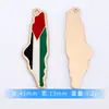 Ventas Directas de Fabricante Transfronterizas de Colgante Único de Palestina Libre Accesorios para Joyería DIY Materiales Aleación de Metal de Gota de Aceite Al por Mayor