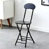 Silla Plegable Taburete Portátil Silla de Exterior Simple Respaldo Silla de Entrenamiento Hogareño Estudiante Dormitorio Minimalista Taburete Redondo