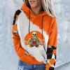 Suéter de Calabaza de Halloween Suéter con Estampado Navideño Sudadera con Capucha Engrosada de Manga Larga Comercio Exterior Holgada Moda Sudadera Más Vendida