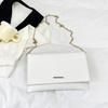 Bolso de mano simple de color sólido para mujer 2024 nuevo bolso de noche cadena de primavera simple bolso de hombro mensajero para mujer