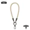 Lanyard Popular para Teléfono Móvil de Muñeca 6mm Fuerte para Colgar en el Cuello Cruzado Ajustable Exterior Montañismo Cuerda Trenzada Anti-Pérdida Color Pistola