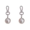 Pendientes de Perla Geométricos de Zirconia, Lujosos, Modernos y Exagerados, Pendientes Largos y Delgados con Borlas, Exquisitos y Versátiles, Venta al por Mayor