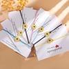 Pulsera Trenzada de Hilo de Cera Popular de Aleación Girasol Margarita de Amazon con Tarjeta Joyería Transfronteriza Europea y Americana para Mujeres