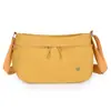 Bolso bandolera casual de gran capacidad, simple y versátil, bolsa de nailon multicapa para mujeres de mediana edad y mayores, bolso de hombro único ligero para mamá