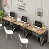 Combinación de Escritorio de Oficina y Mesa de Estudio, Escritorio de Oficina Simple Moderno para Múltiples Personas o una Sola Persona, Escritorio Simple para Personal, Escritorio de Computadora