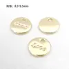 Atraindo Fortuna e Trazendo Bênçãos Coração Oco em Forma de Nariz de Porco Pingente Redondo Pingente de Letra Materiais de Acessórios para Pingente de Pulseira Colar Brinco DIY