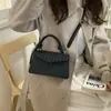 Bolso Cruzado de Hombro Único Texturizado de Color Sólido, Bolso Cuadrado Pequeño de Nicho para Viajes de Otoño, de Moda Este Año para el Traslado Diario de Mujeres
