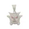 Colgante Completo de Diamantes Gengar Pokémon Clásico Japonés y Coreano Accesorios Unisex de Moda de Dibujos Animados Anime