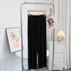 Pantalones Modales Suaves y Cómodos para Mujer Verano Drapeado para Casa Pantalones de Pierna Ancha Sueltos Cintura Alta Rectos Casuales