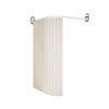 Cortina de Chuveiro Dobrável Invisível Espessa, À Prova d'Água e Anti-Mofo, Ventosa Recém-Atualizada, Haste Telescópica Curva, Separação de Seco e Molhado no Banheiro