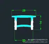 Mangueira de silicone embutida sem desgaste, dobrável, dividida, silicone macio, capa para barra de luz LED de silicone flexível, fita de luz de silicone flexível