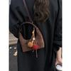 Bolsa Pequena Casual e Estilosa de Mão para Mulheres 2025 Outono Nova Bolsa Casual Fosca Formato Dumpling Bolsa de Ombro Único Transversal Retrô