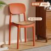 Silla de Comedor de Plástico Engrosado para Uso en Casa, Silla de Mesa de Comedor Moderna Minimalista, Taburete Comercial de Restaurante de Moda con Respaldo