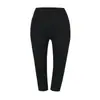 Calça de Yoga de Verão Estilo Americano de Cintura Alta e Alta Elasticidade, Calça Cropped, Slim Fit Elástica para Corrida, Fitness, Pilates, Calça Esportiva