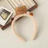 Nueva Diadema de Felpa de Dibujos Animados, Para Tomar Fotos de Niña en Parque de Atracciones, Pasador Lindo, Pinza Dulce para el Cabello, Diadema para Maquillaje y Lavado de Cara