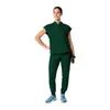 Tiktok Uniforme Cirúrgico Europeu de Secagem Rápida e Resistente ao Desgaste Conjunto Salão de Beleza Laboratório Roupa de Trabalho Transfronteiriça Atacado